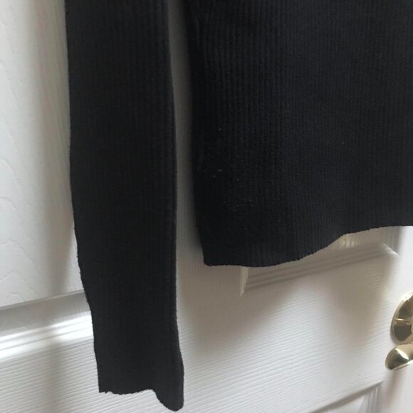 Cute Mexx Black V Neck Sweater with Pretty looped yarn on Neckline - Picture 9 of 9